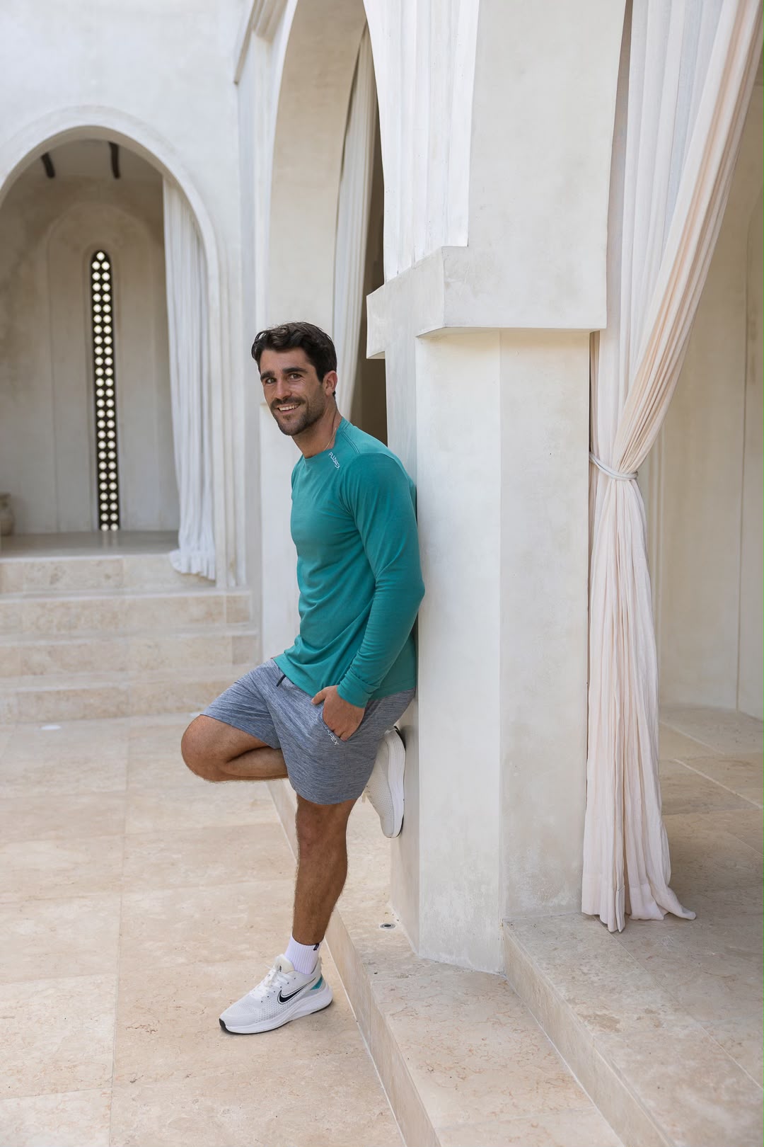 Fluid Apex Q4 2026 teal long sleeve, resort